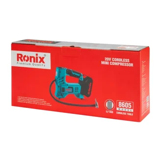 بسته بندی مینی کمپرسور شارژی 20 ولتی 8605